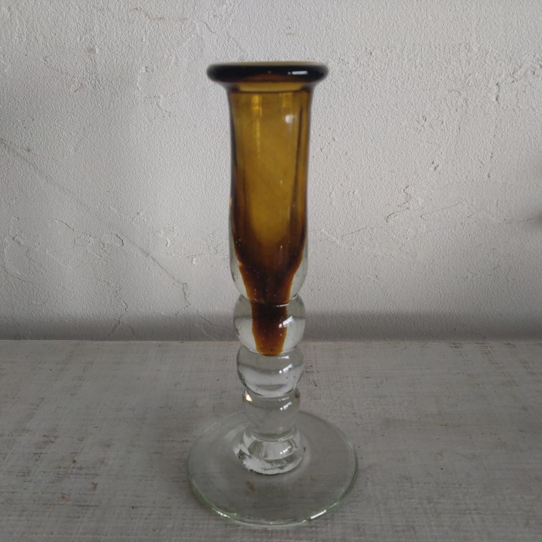 ガラス製　キャンドル立て　蝋燭立て