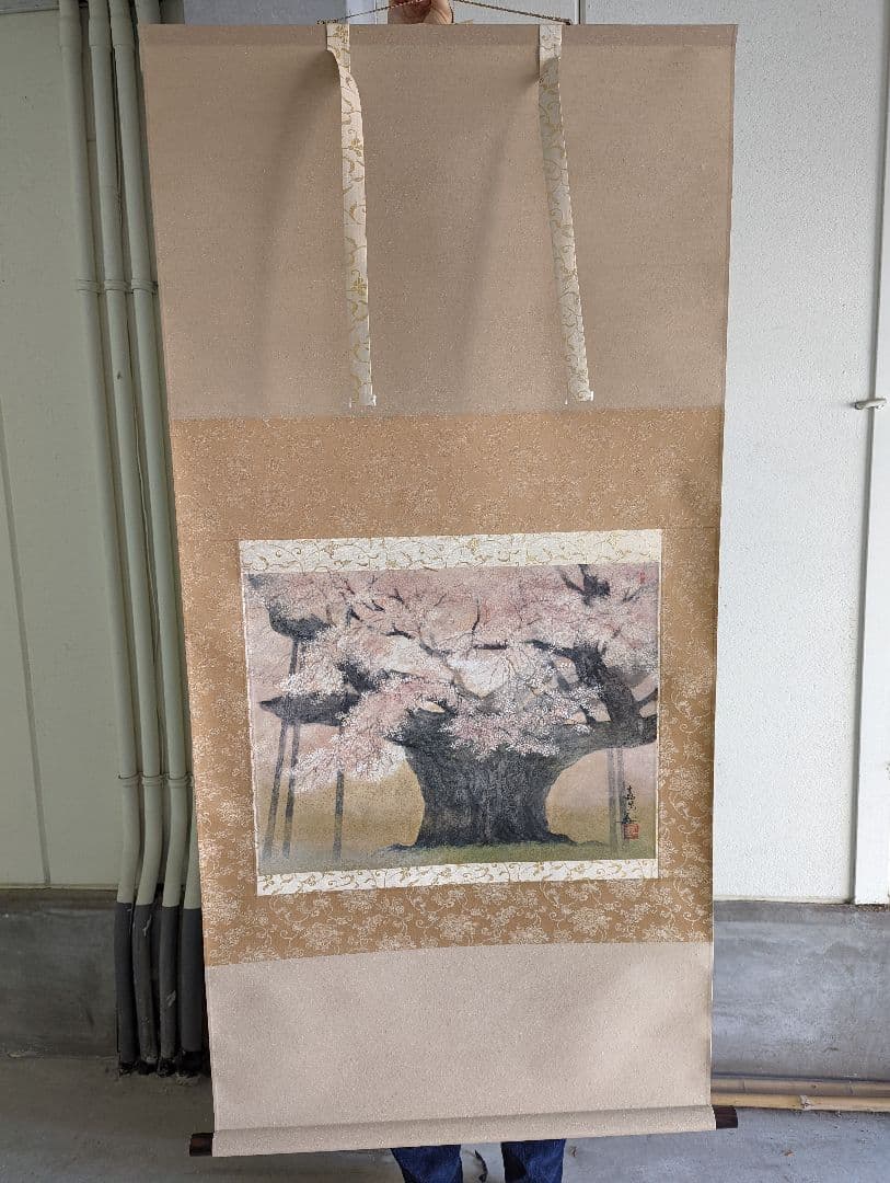 伊藤嘉晃 『淡墨桜』 リトグラフ（石版画）【中古】【送料込み】