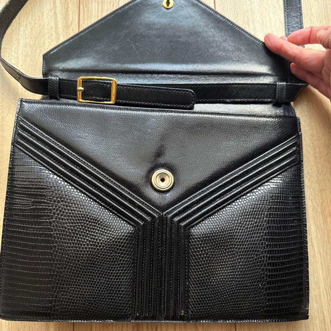Yves Saint Laurent イヴ・サンローラン　レザー　ハンドバッグ