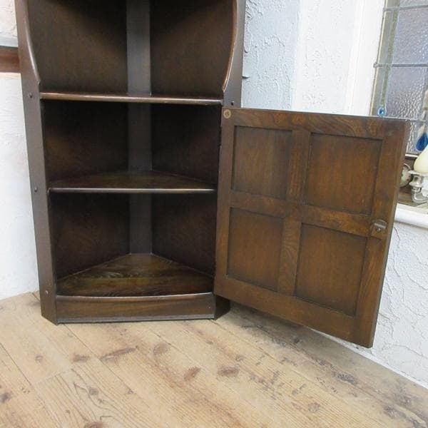 イギリス ビンテージ 家具 アーコール コーナーキャビネット 英国 6997d