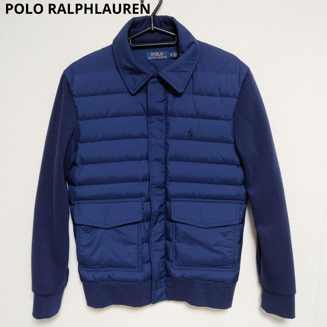 POLO ラルフローレン ハイブリッド ダウンブルゾン メンズXS ネイビー系