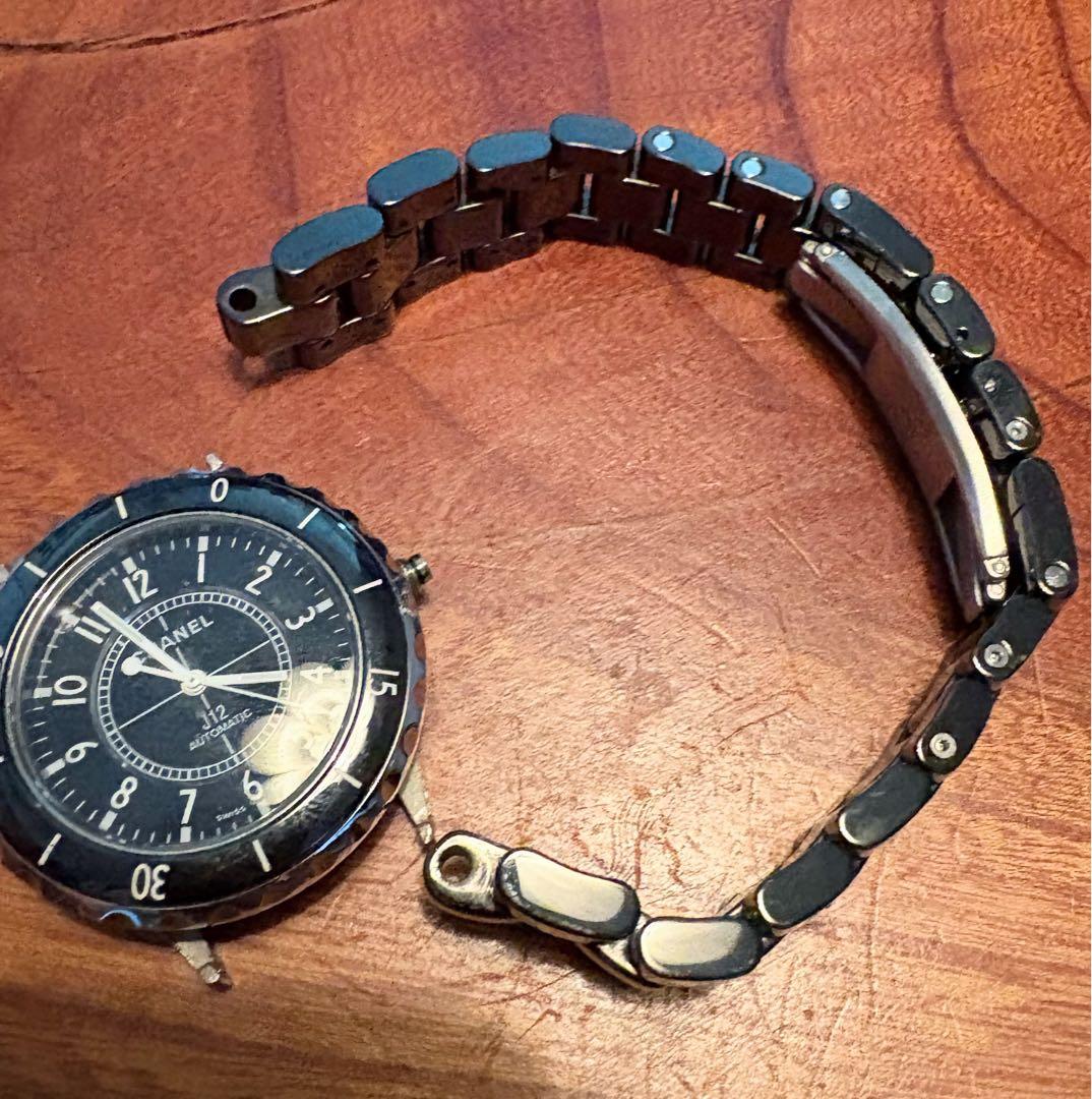 自動巻き腕時計　ジャンク　不動　ベルト