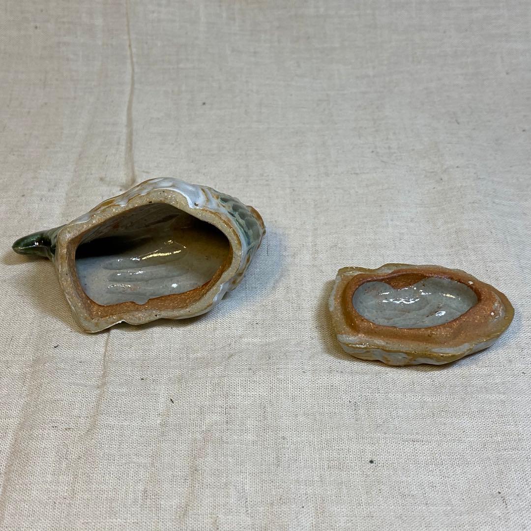 陶器　香合　鶏　にわとり　茶道具　在銘