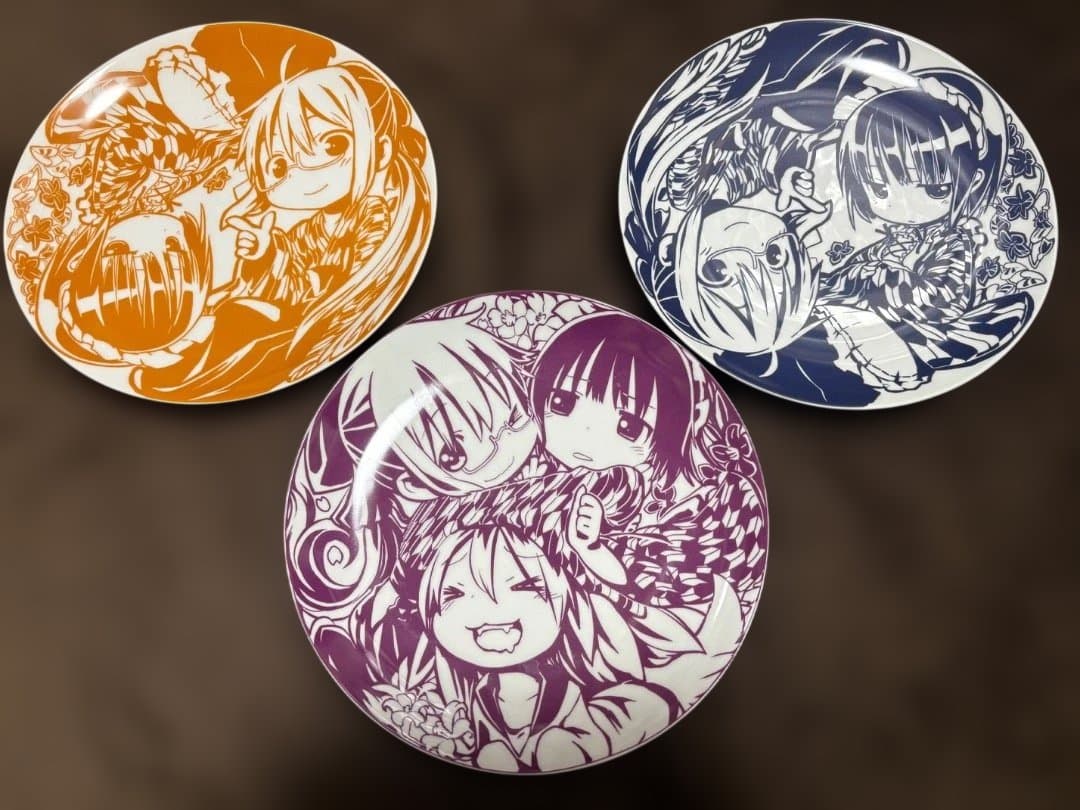 ドアビートル　激辛娘　カレー皿３枚＋グラスセット　つくしあきひと