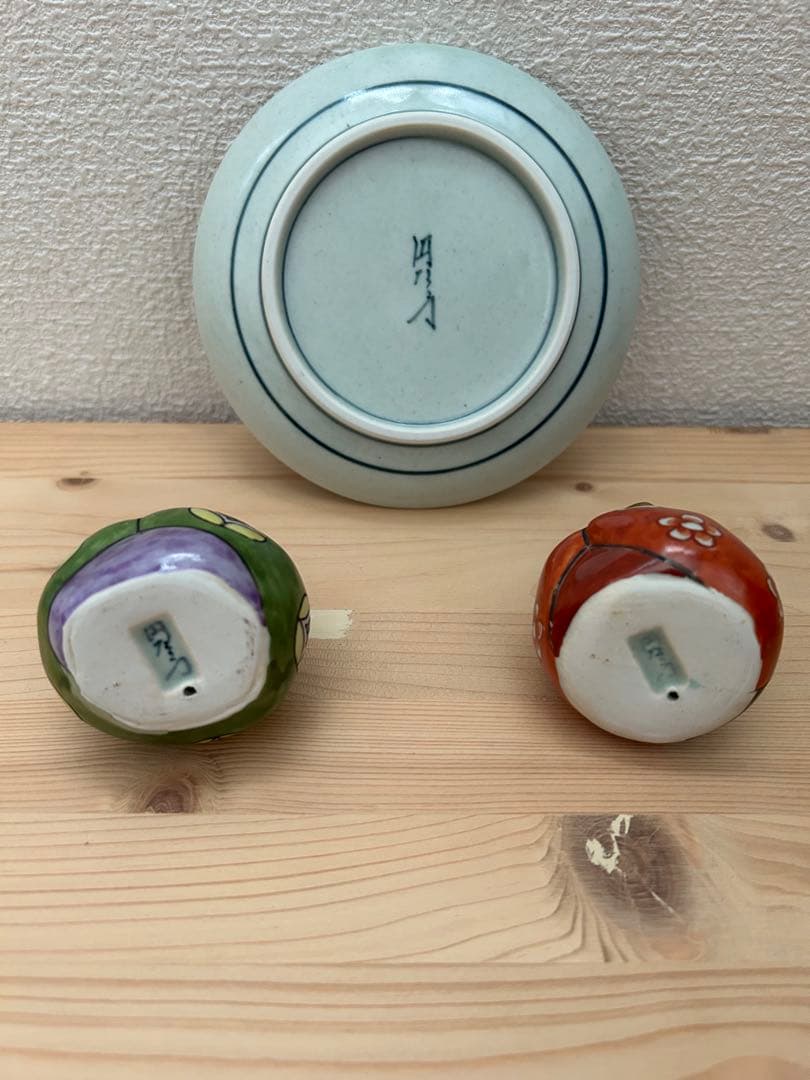 有田焼 円左エ門 雛人形 立雛 ペア 高さ約8cm｜陶器 ひな飾り 置物