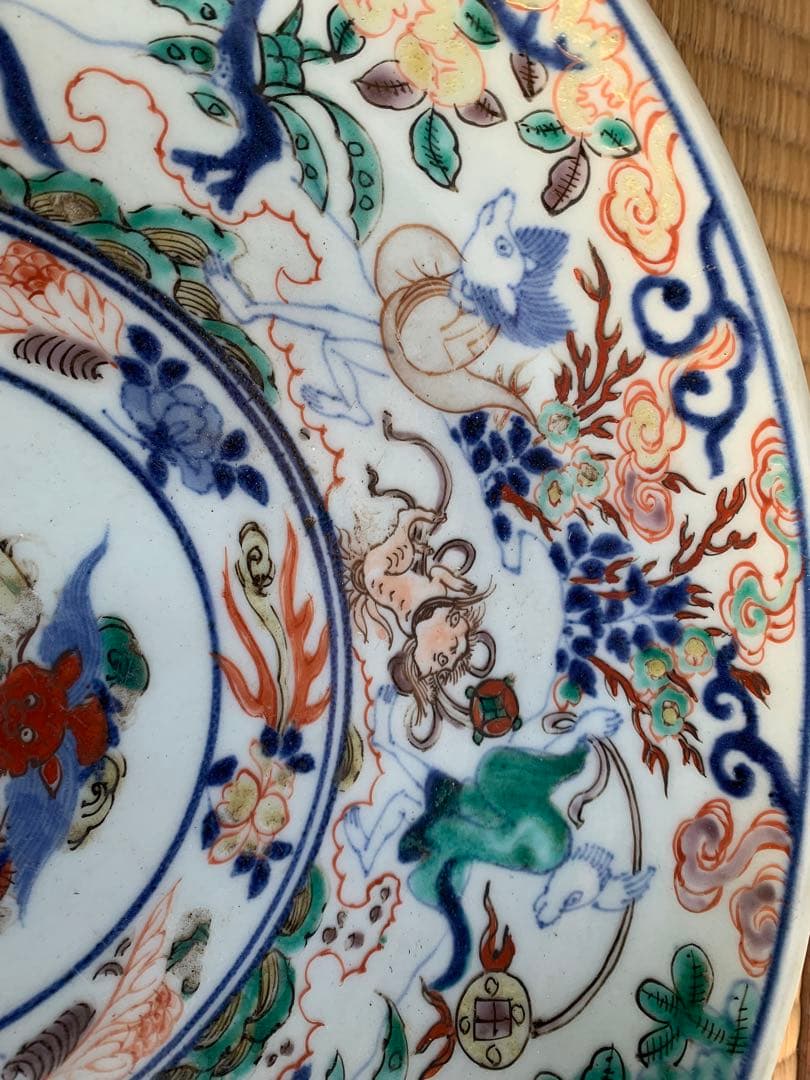 江戸時代五彩大盤