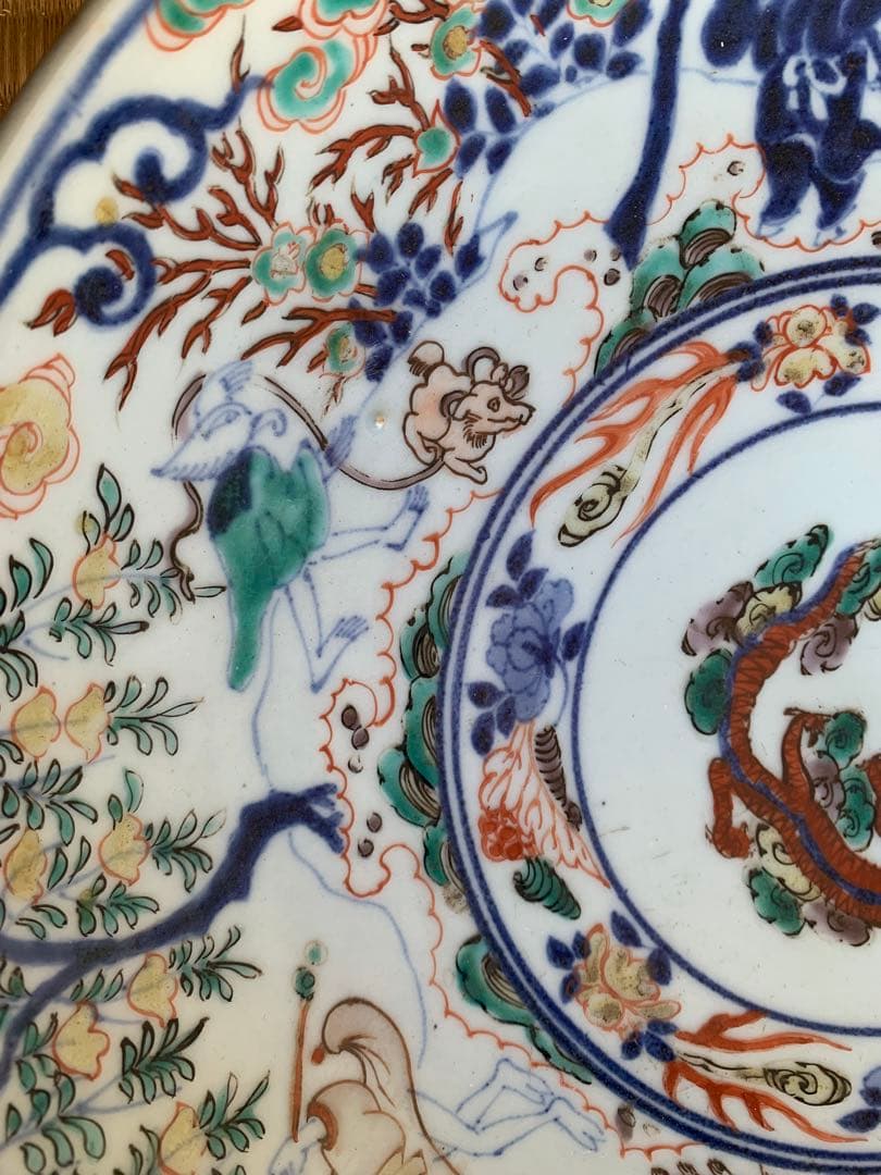 江戸時代五彩大盤