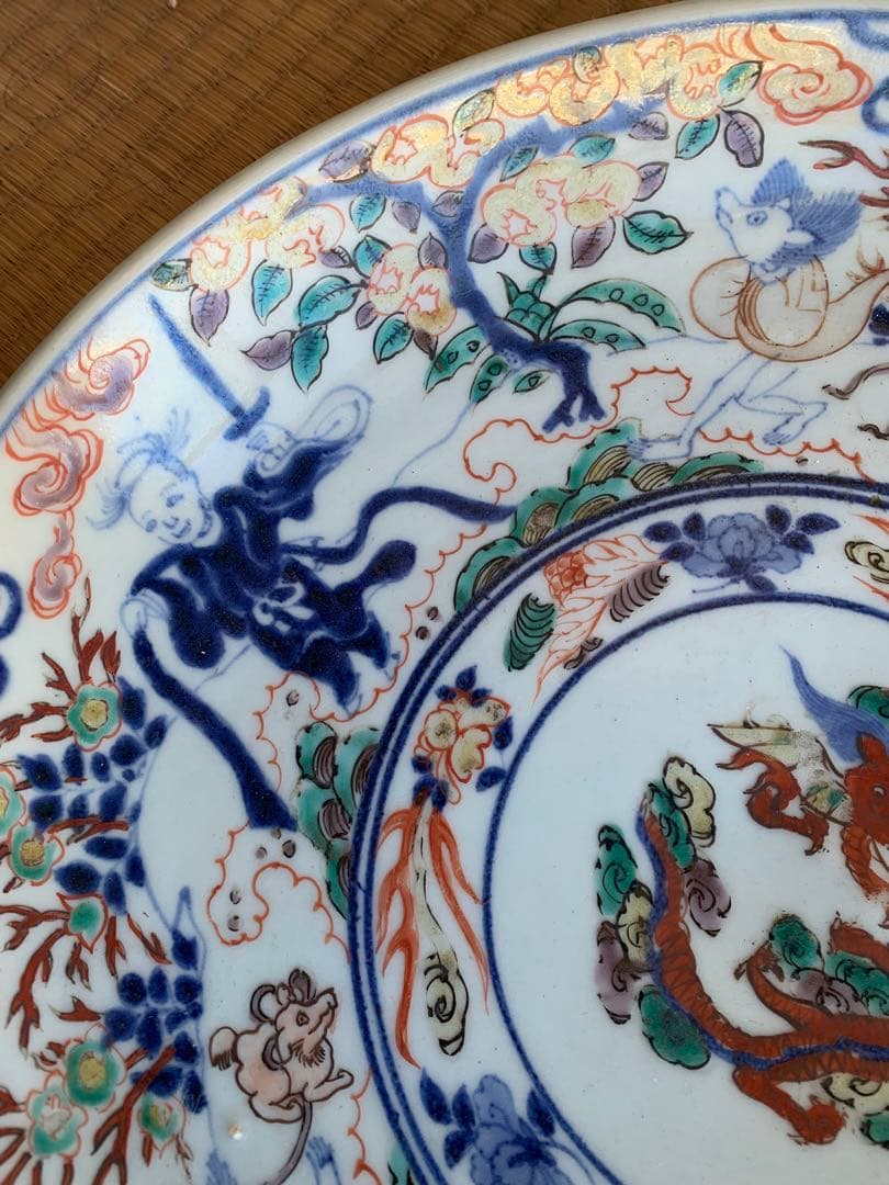 江戸時代五彩大盤