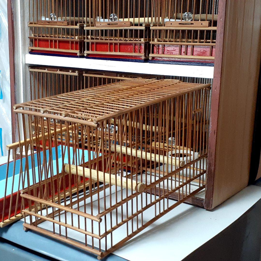 鳥籠六個　六羽桶セット