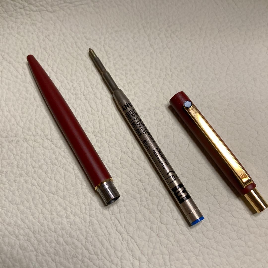 MONTBLANCモンブランボールペン ノブレス　ワインレッド13.7cm￼箱付