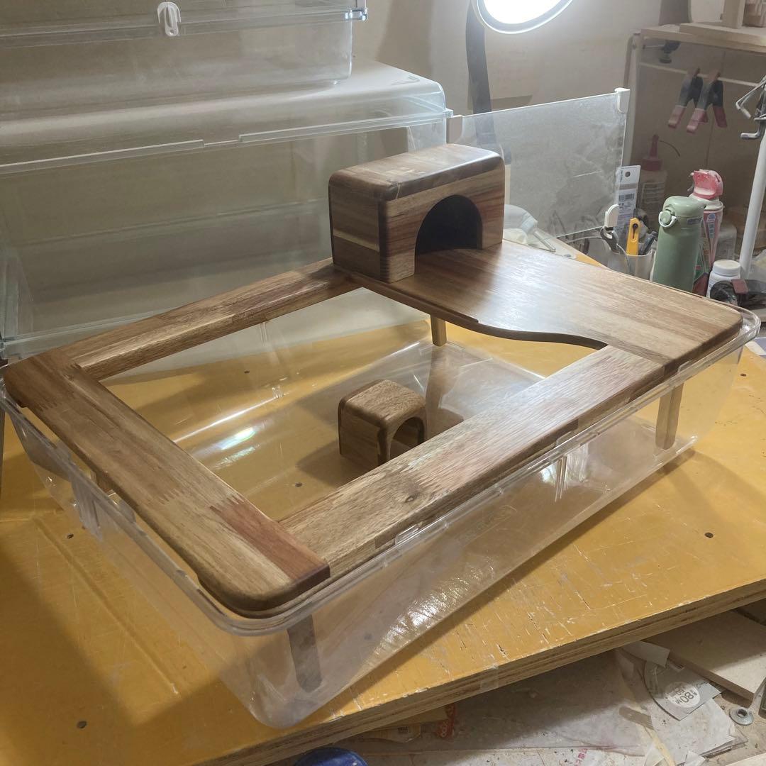 AKN23様確認用　ハムスター　ルーミィ60用　ぐるっとロフトプラス　＋　巣箱