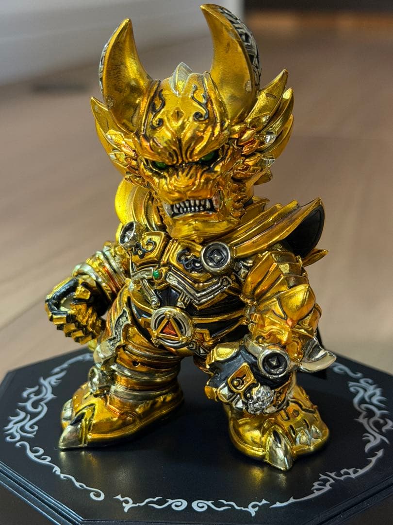 牙狼デフォルメ魔戒コレクション　黄金騎士ガロメッキver. 暗黒騎士キバ　セット