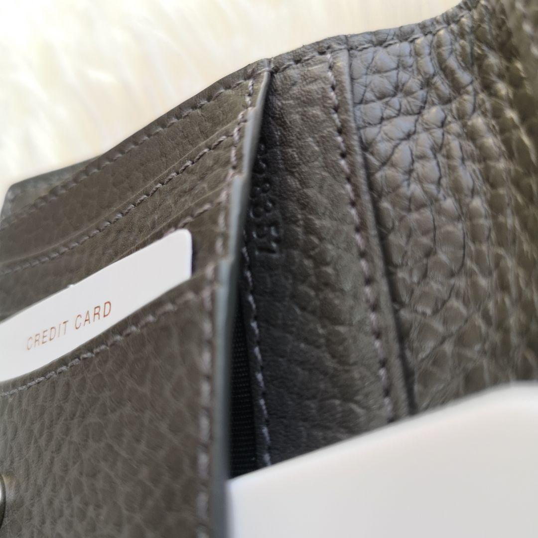 美品 HIROFU ソープラ ２つ折り財布 人気 グレー 付属品有り