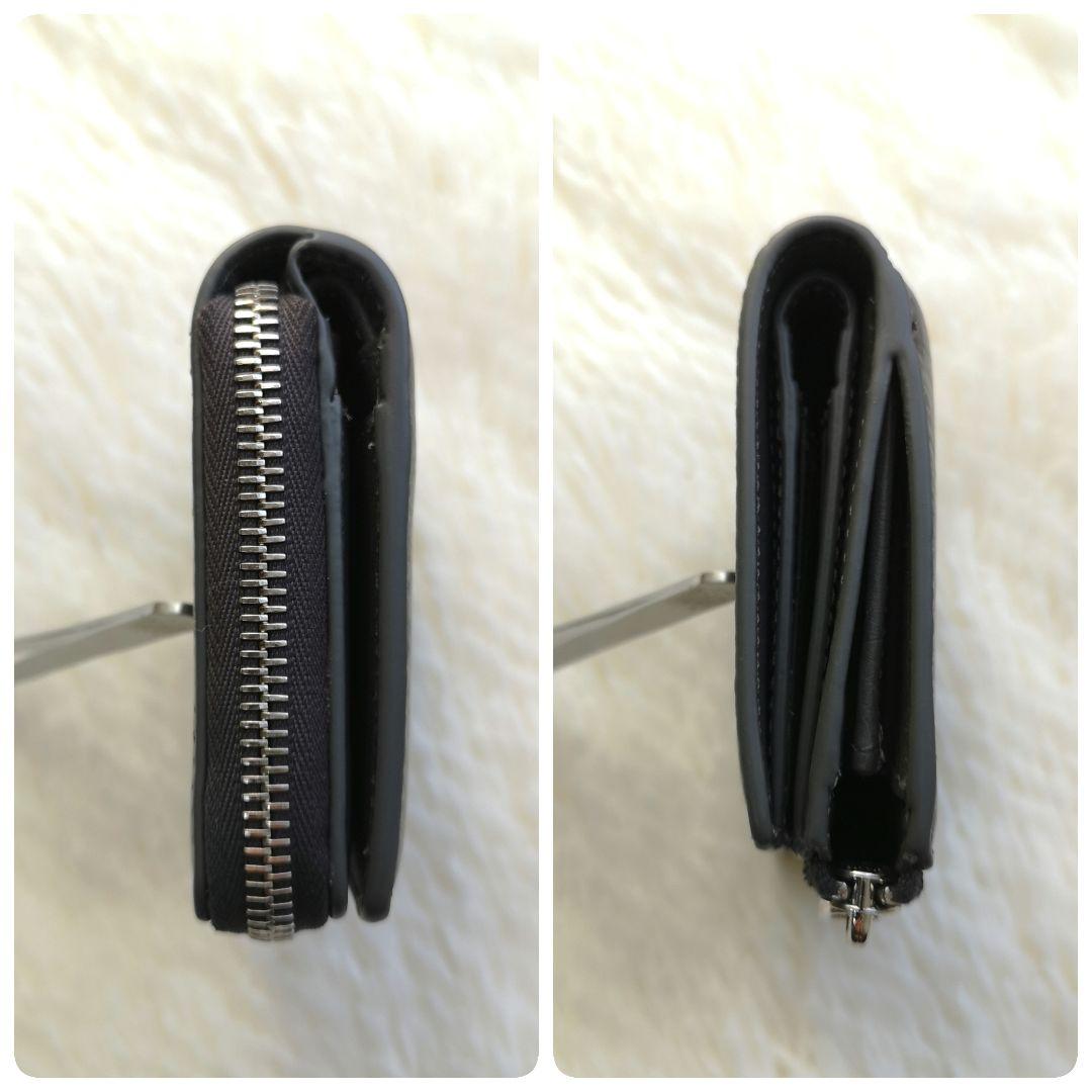 美品 HIROFU ソープラ ２つ折り財布 人気 グレー 付属品有り