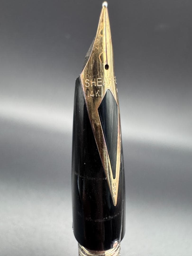 【SHEAFFER Targa】スターリングシルバー 万年筆 (14K金ペン先)