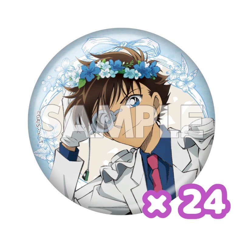 名探偵コナン 怪盗キッド 花冠缶バッジ 24個セット