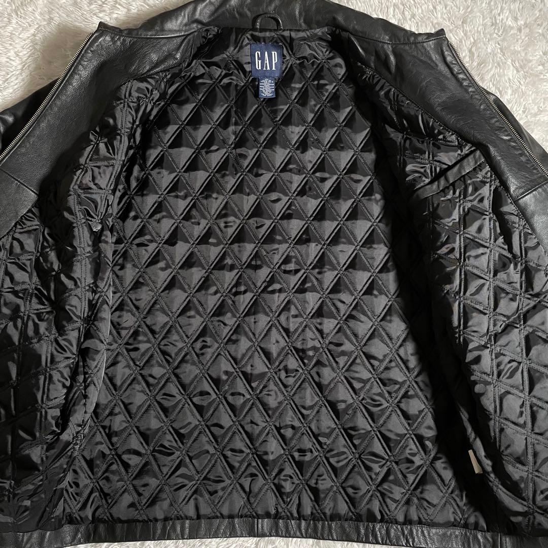 オールドギャップ レザージャケット 襟付き キルティング
