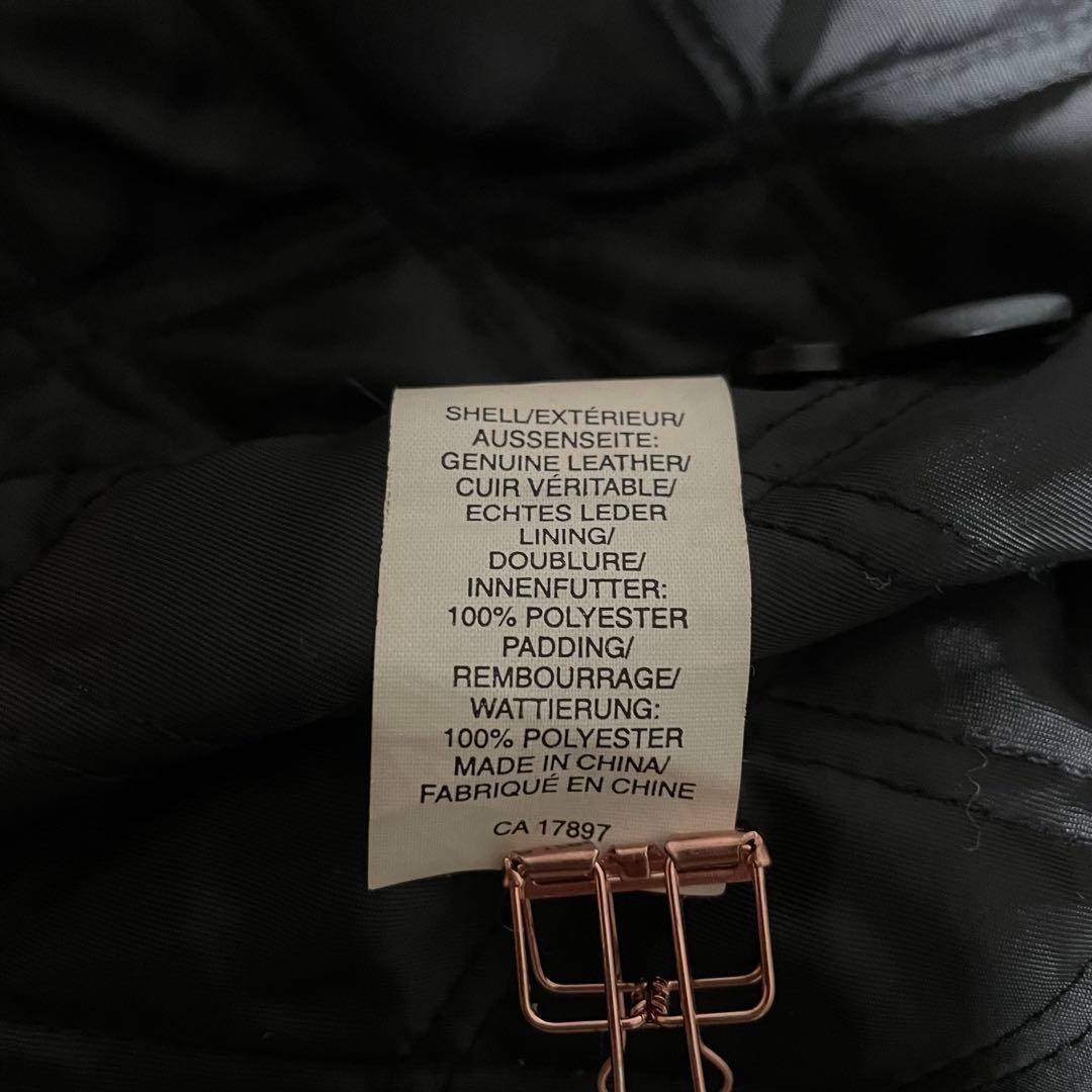 オールドギャップ レザージャケット 襟付き キルティング