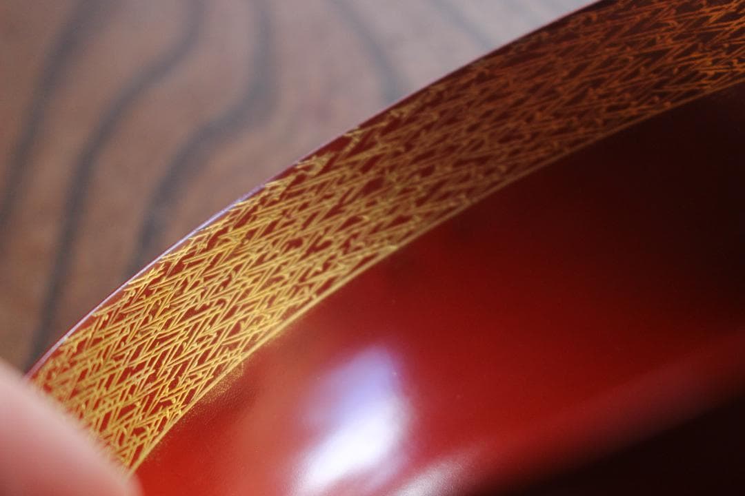 時代逸品！上質朱漆に極上松葉蒔絵の映えるお椀2点（検輪島塗雑煮椀煮物椀