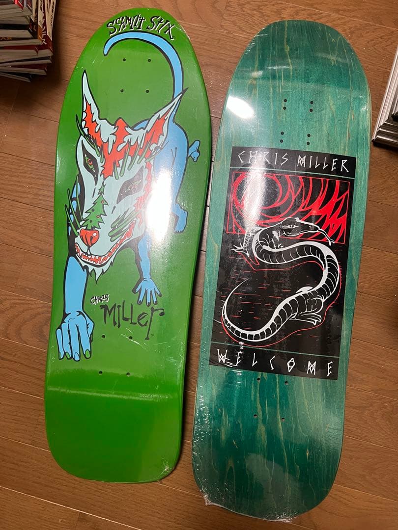 スケートボード　ウェルカム　クリスミラー未使用セット