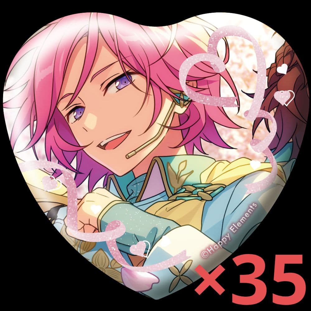 ホワイトデーハート缶バッジ【桜河こはく】