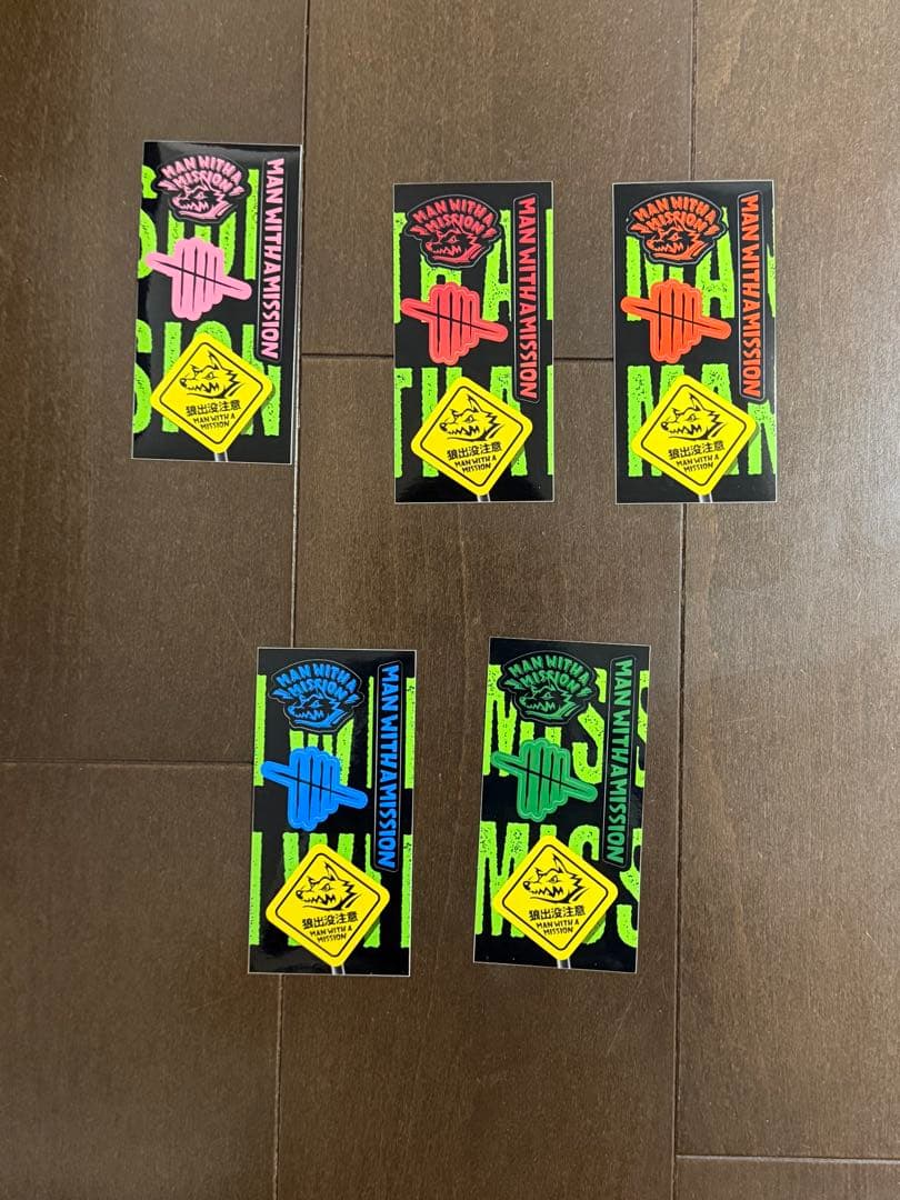 MAN WITH A MISSION ガシャポン コンプリート ステッカー