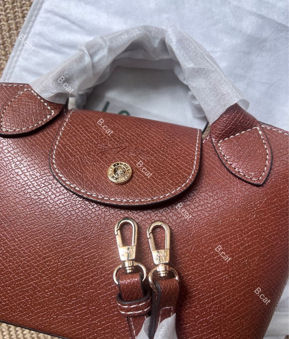 新シーズンLongchampエピュレ テクスチャードレザーミニバッhld