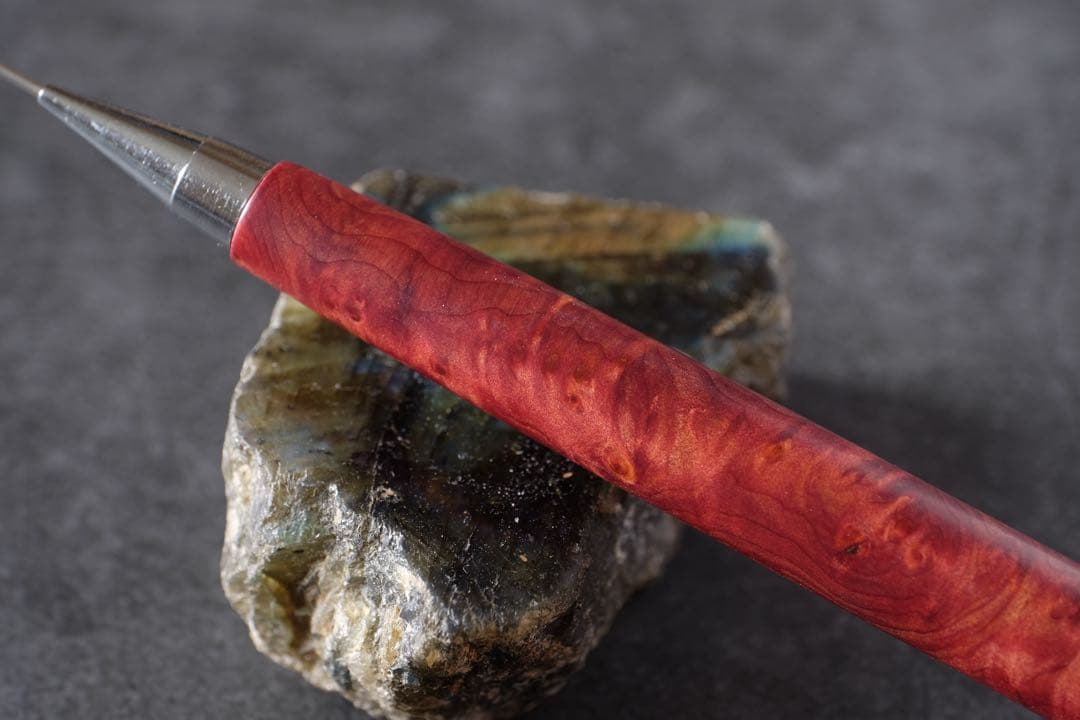 PG5木軸カスタム0182　高村杢工房 製図用シャープペンシル　紫杉(紫紅杉)瘤