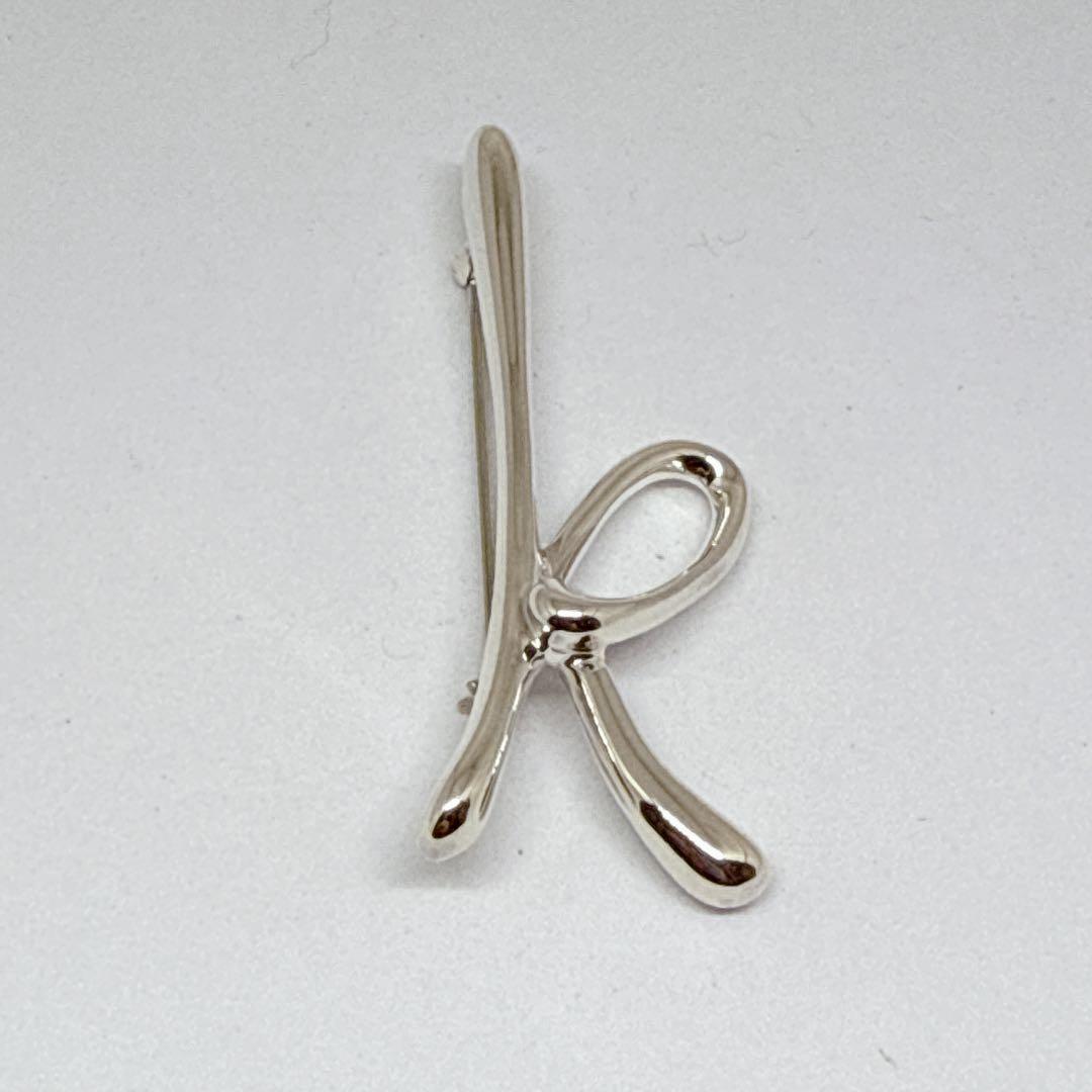 極美品✨ ティファニー イニシャル K ブローチ SV925 シルバー