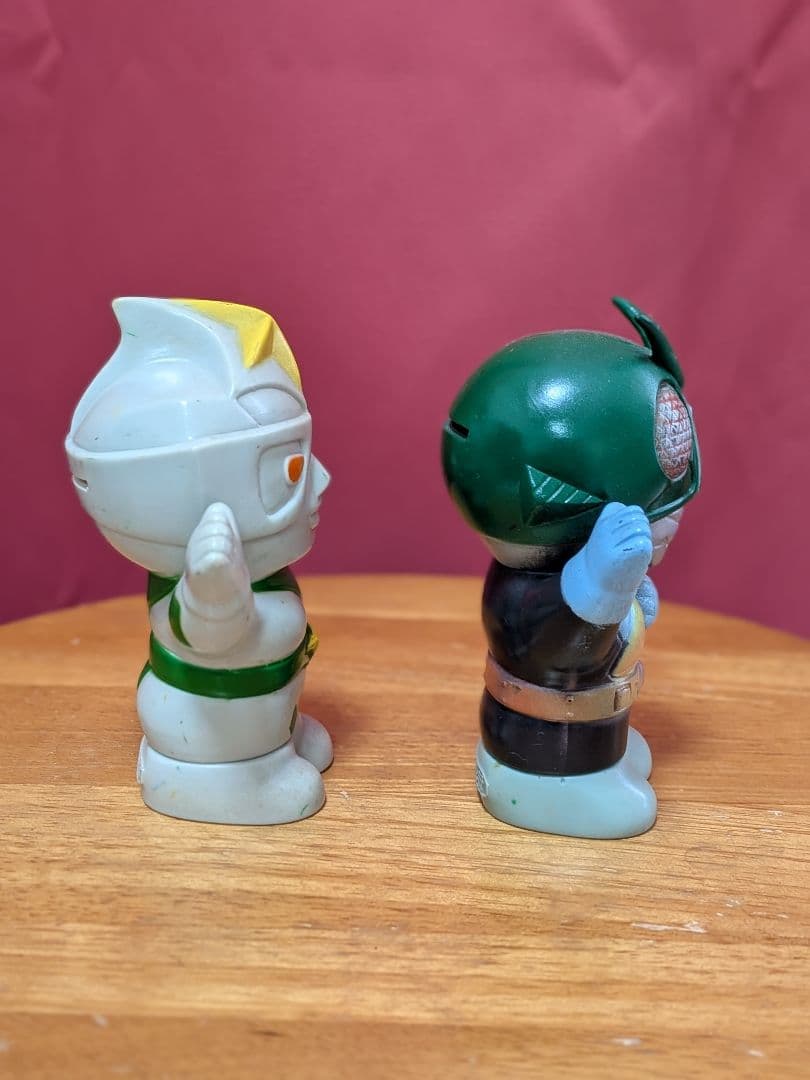 【ソフビ／貯金箱】ミラーマン＆仮面ライダー