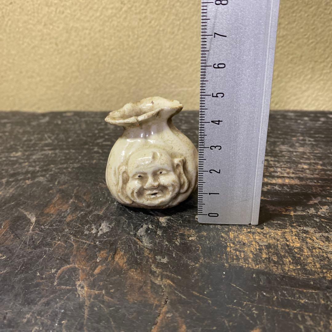 珍品　おふけ焼　大黒天水滴