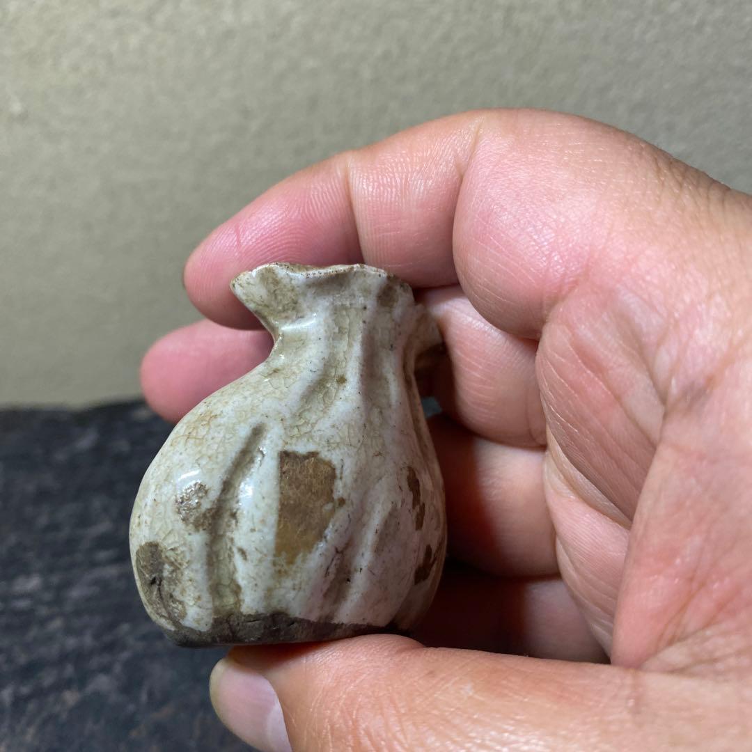 珍品　おふけ焼　大黒天水滴