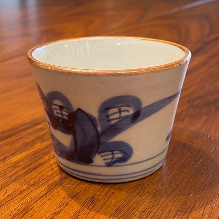古伊万里　蕎麦猪口　藍染付