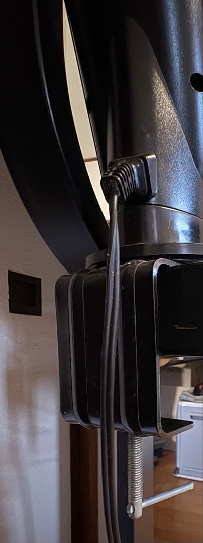 可動式ライト付き ドレッサー 化粧台　メイク台 ブラック スリム