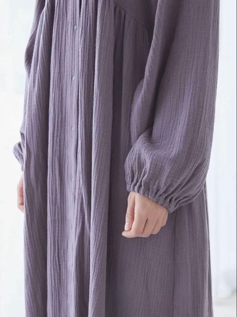 マタニティガーゼワンピース　ジェラートピケ