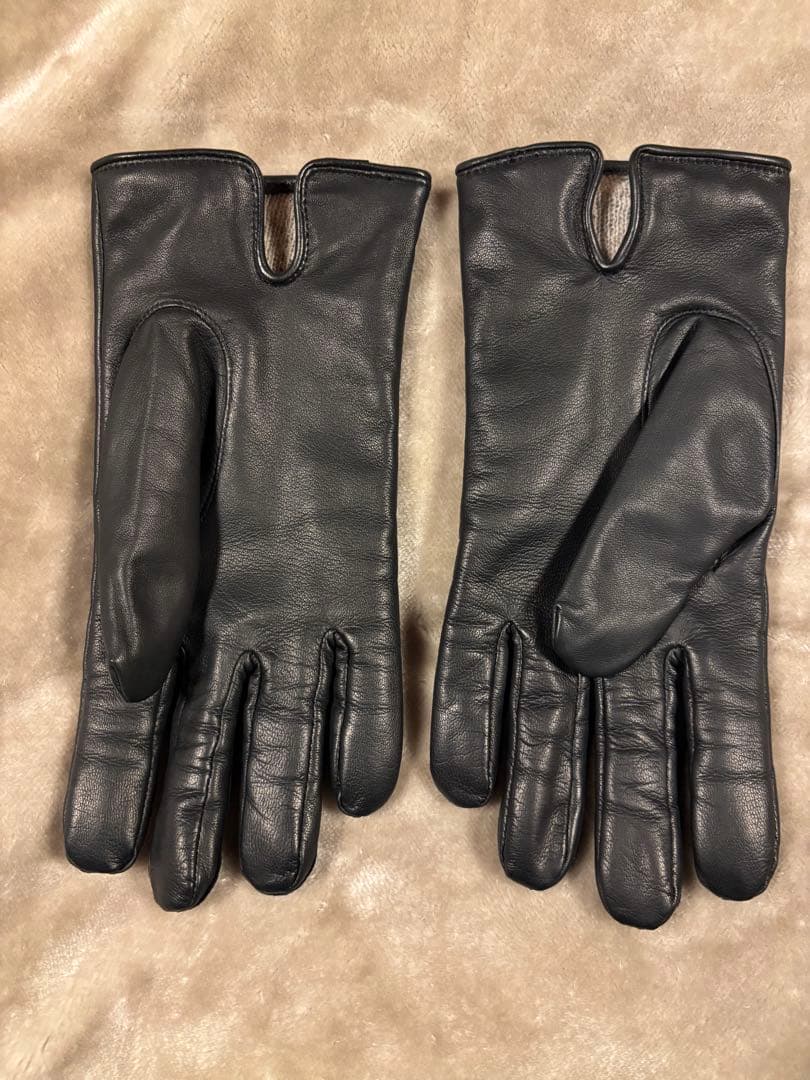 試着のみ◆UNITED ARROWS◆レザーグローブ◆ブラック
