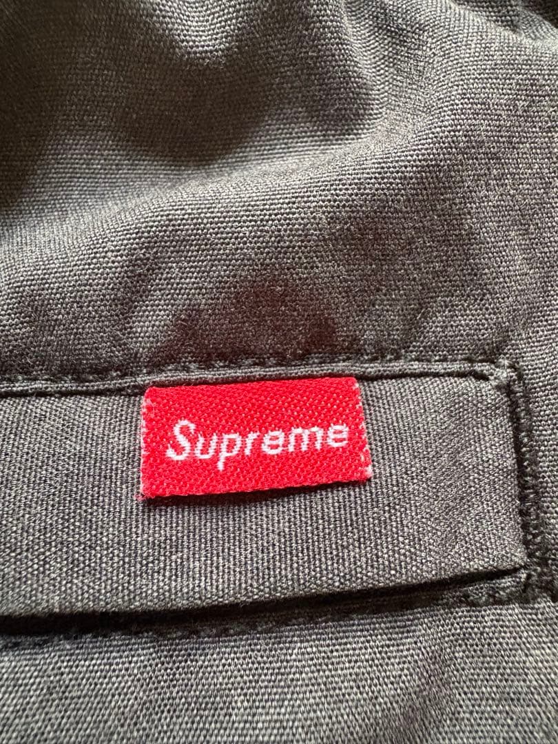 【希少】supreme シュプリーム　スイムウェア　黒x白ロゴ　Lサイズ相当