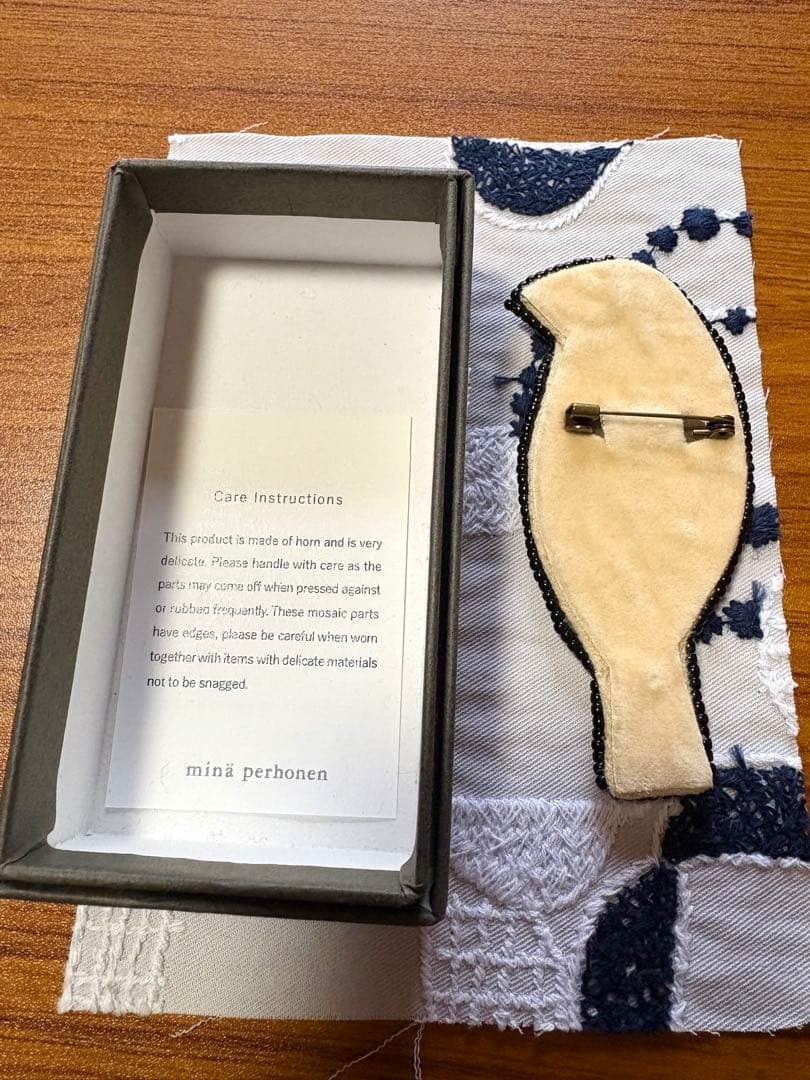 【新品未使用】minä perhonen ブローチ 鳥型