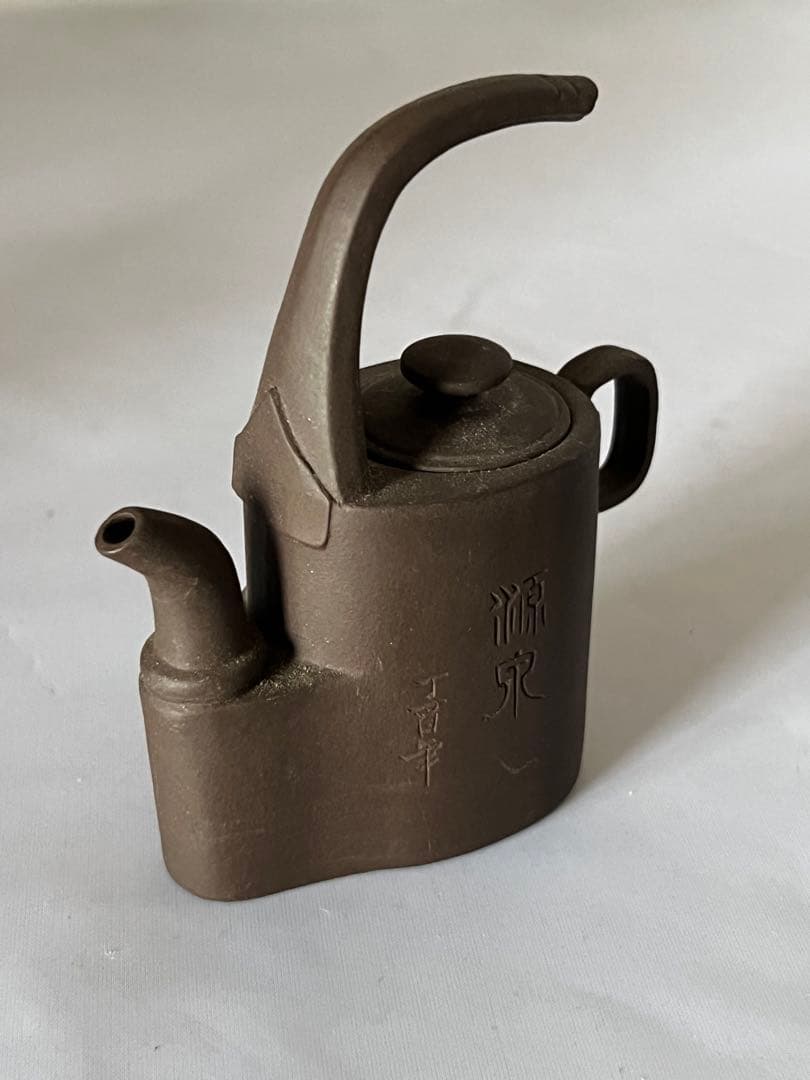 中国紫砂壺　茶道具　急須と紫檀台セット