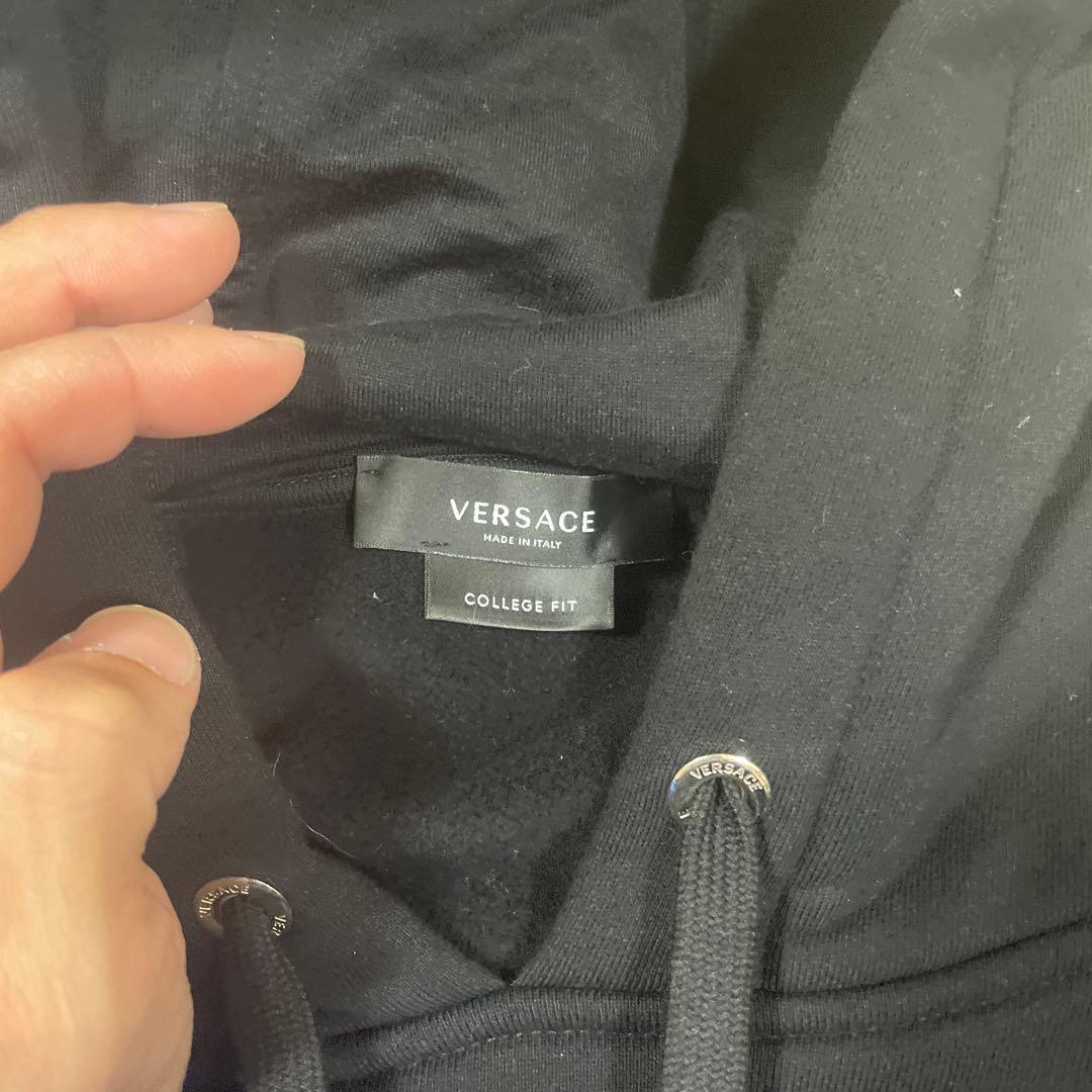 c*i様 VERSACE カレッジフィット パーカー ブラック/ブルー