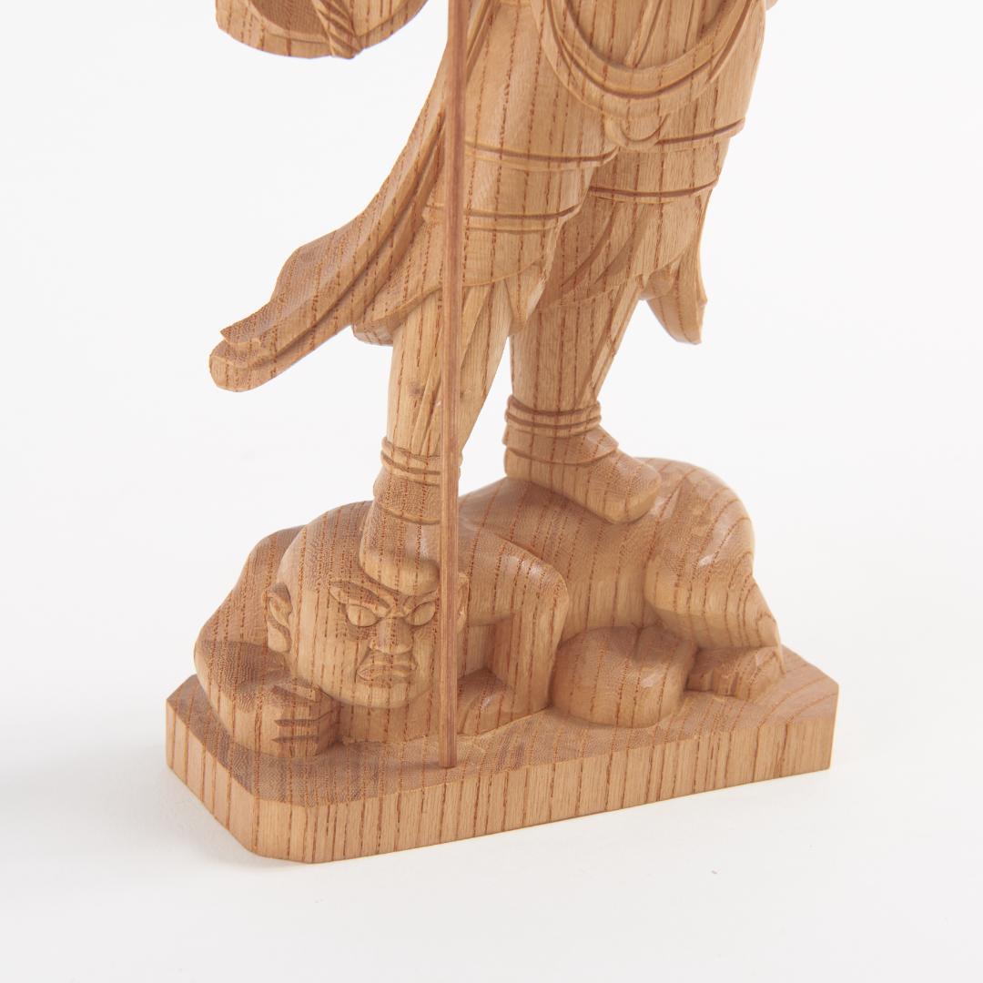 欅　毘沙門天　20ｃｍ #067