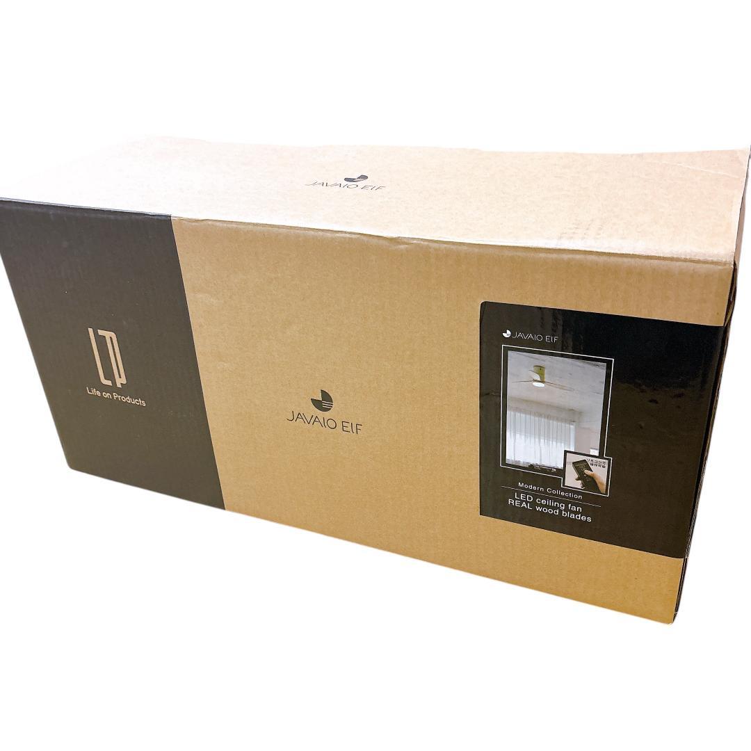 【美品】JAVALO ELF LED シーリングファン JE-CF017-WH