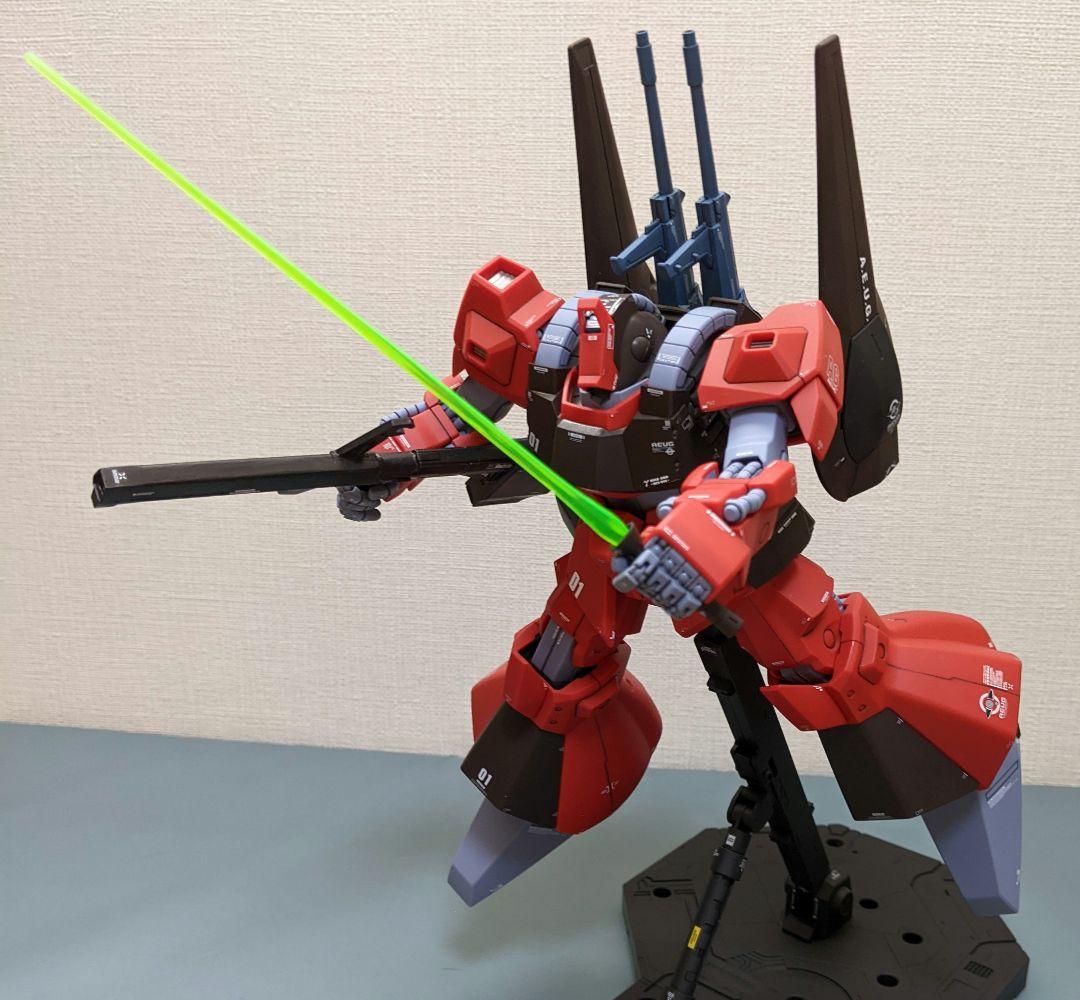 「やってみるさ!」ガンプラ完成品　1/100MG　リック・ディアス(クワトロ機)