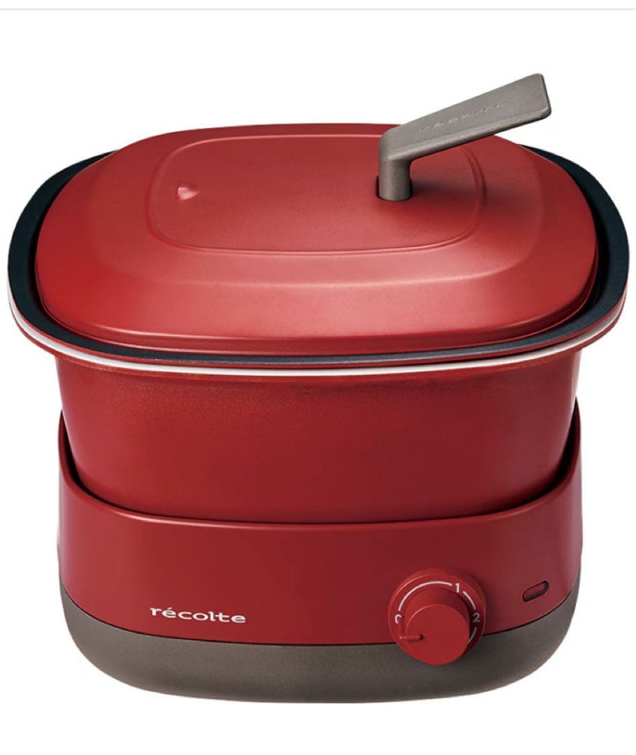 レコルト ポットデュオ キャレ レッド
