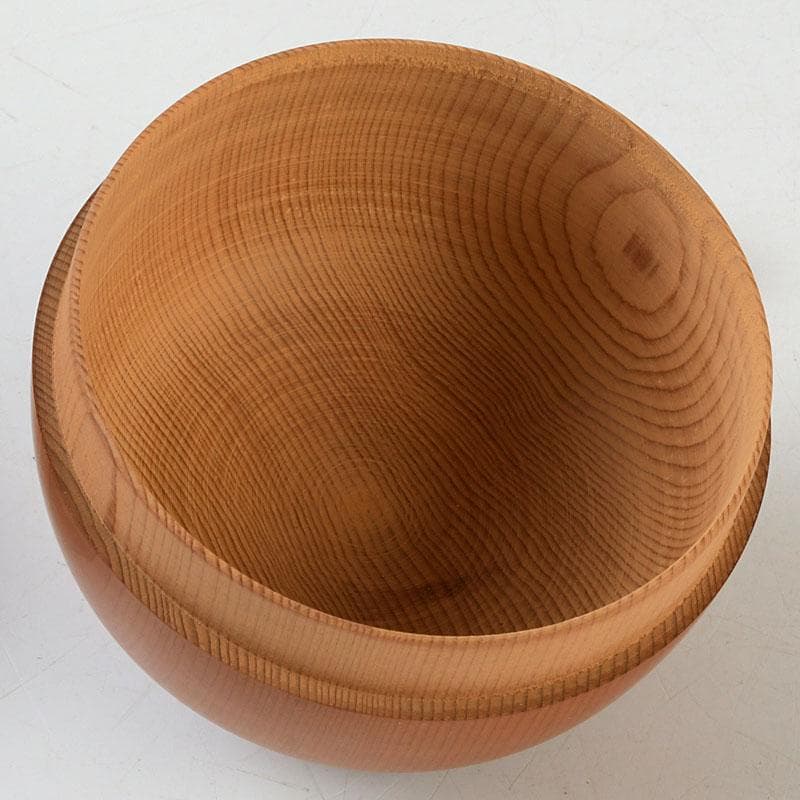 茶道具　天然木　漆塗　大平棗　共箱　V　9335