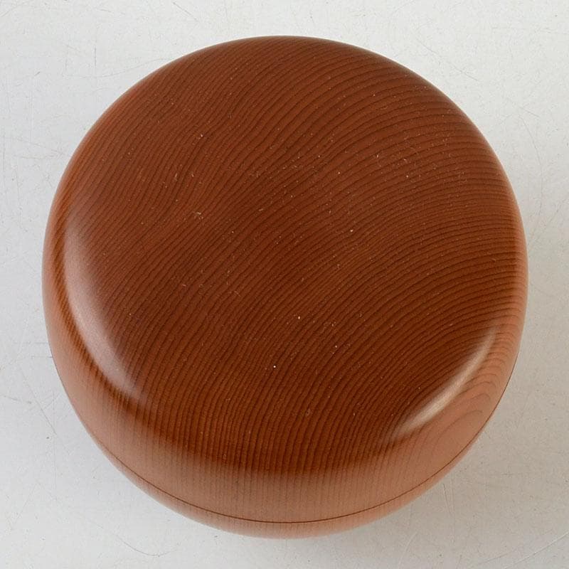 茶道具　天然木　漆塗　大平棗　共箱　V　9335