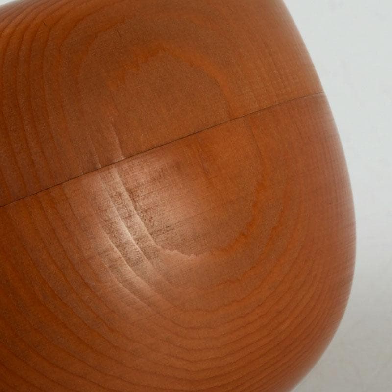 茶道具　天然木　漆塗　大平棗　共箱　V　9335