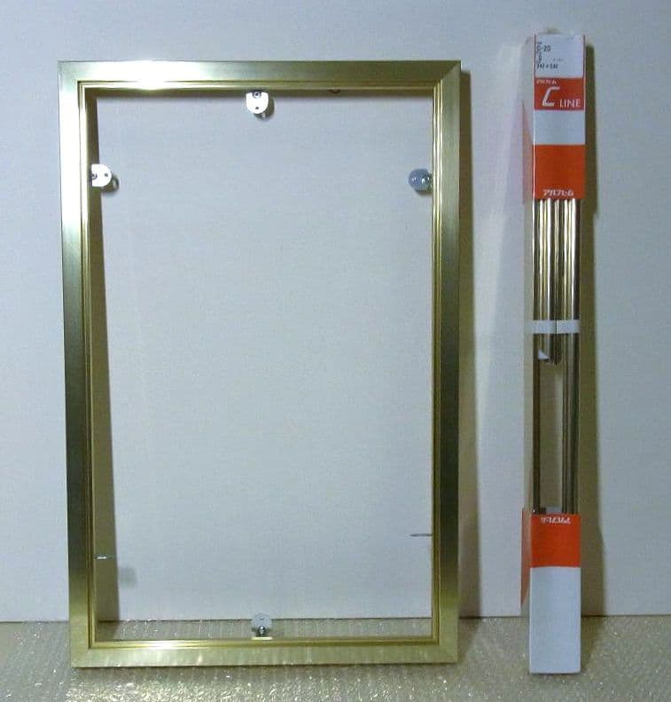 【お得！新品・未使用】仮額２点 M10号ゴールド　パネル　アクリル板　6点セット