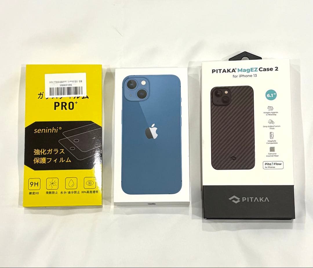 iPhone 13 512GB SIMフリー バッテリー92% 付属品ケース付き