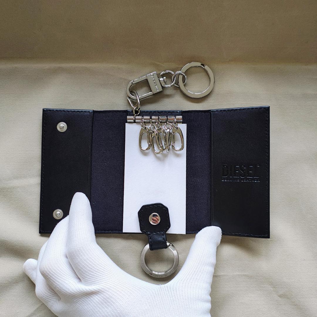 DIESEL ディーゼル キーケース カーキ／ブラック 新品・未使用